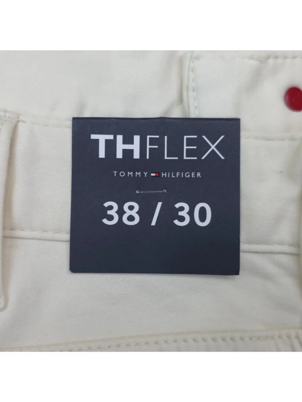 Tommy Hilfiger TH Flex Mens Chino Pants 38x30 Cotton Blend Stretch Casual